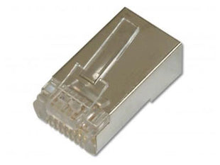 RJ45 Connector, Cat5E, shielded, 8P8C, 100 stuks