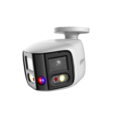 Dahua IPC-PFW3849SP-A180-E2-AS-PV WizSense 2× 4MP Tioc Dual-Lens Splicing Bullet netwerkcamera 180° wit