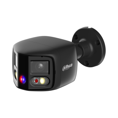 Dahua IPC-PFW3849SP-A180-E2-AS-PV WizSense 2× 4MP Tioc Dual-Lens Splicing Bullet netwerkcamera 180° zwart