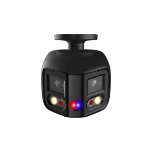 Dahua IPC-PFW3849SP-A180-E2-AS-PV WizSense 2× 4MP Tioc Dual-Lens Splicing Bullet netwerkcamera 180° zwart