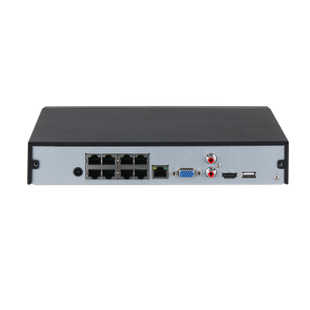 Dahua DHI-NVR4108HS-8P-4KS3 8xPoE Geschikt voor 8 IP camera's