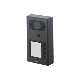 Dahua VTO3211D-P4 Video Intercom buitenpost met 4 drukknoppen, Mifare taglezer, PoE